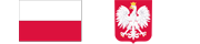 flaga Polski biało czerwona oraz godło Polski biały orzeł w złotej koronie na czerwonym tle