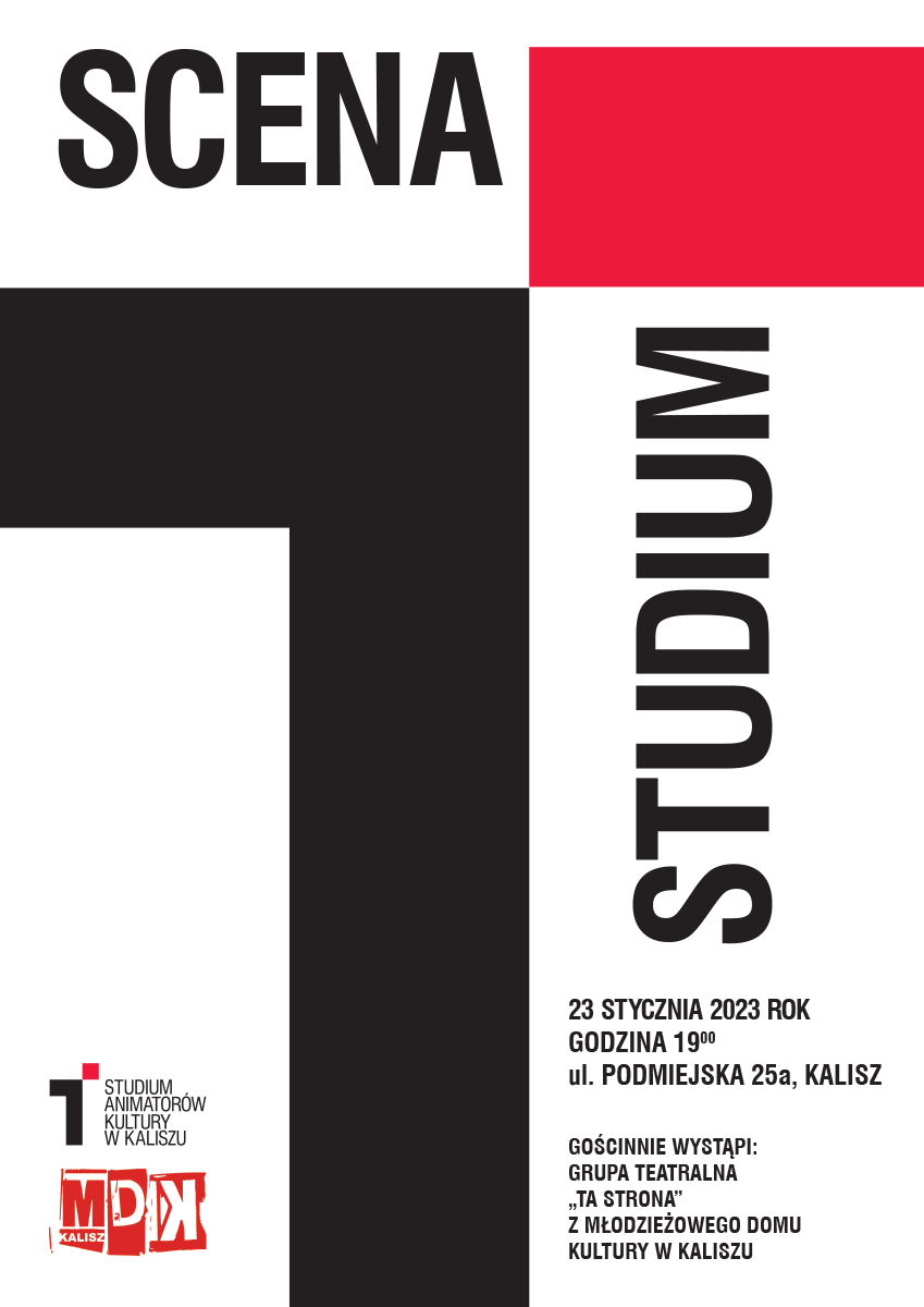 Plakat "Sceny Studium"