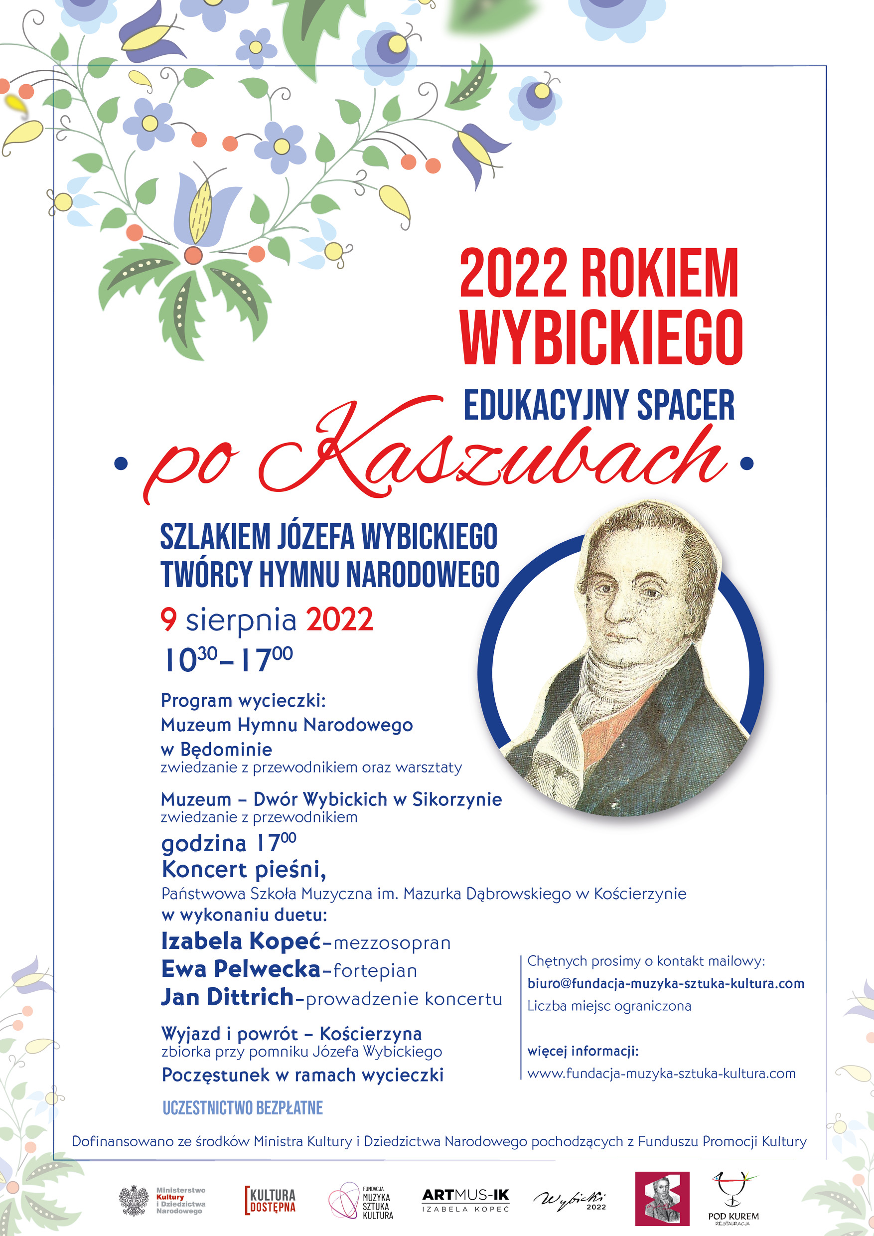 Plakat śladsami Józefa Wybickiego