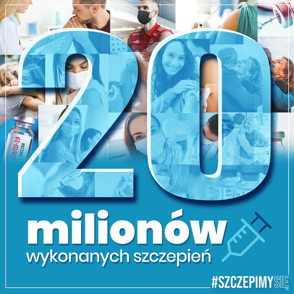 20 milionów wykonanych szczepień