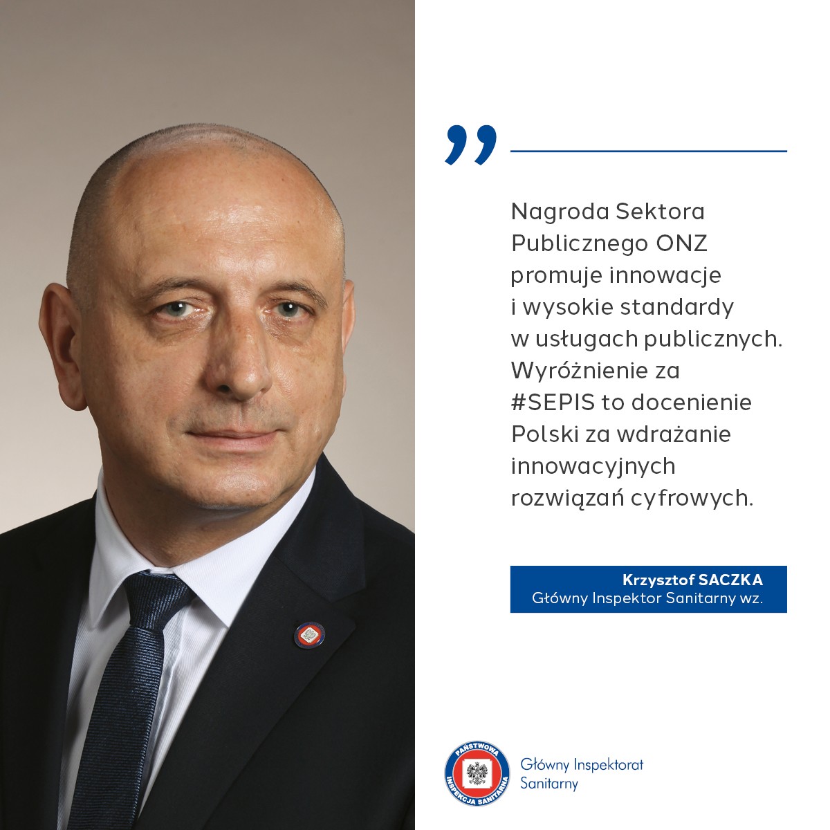 Nagroda Sektora Publicznego ONZ dla Głównego Inspektoratu Sanitarnego