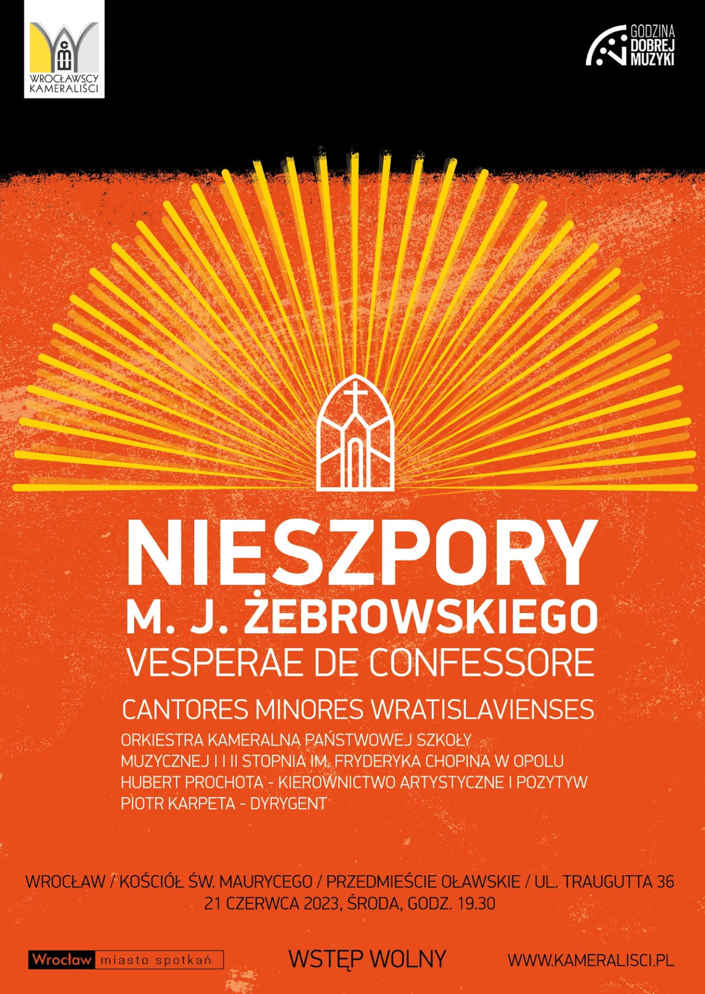 Plakat - nieszpory M. J. Żebrowskiego