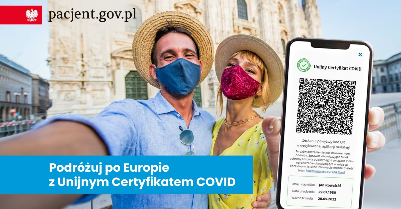 Podróżuj po Europie z Unijnym Certyfikatem COVID