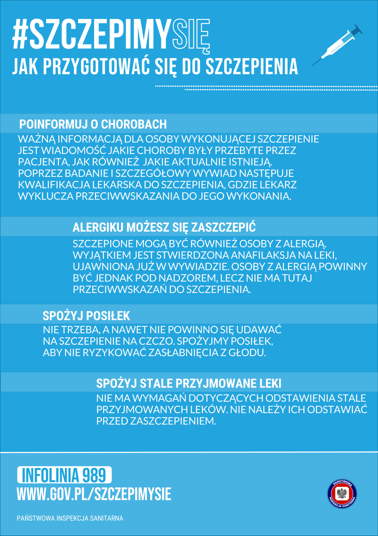 Jak przygotować się do szczepienia