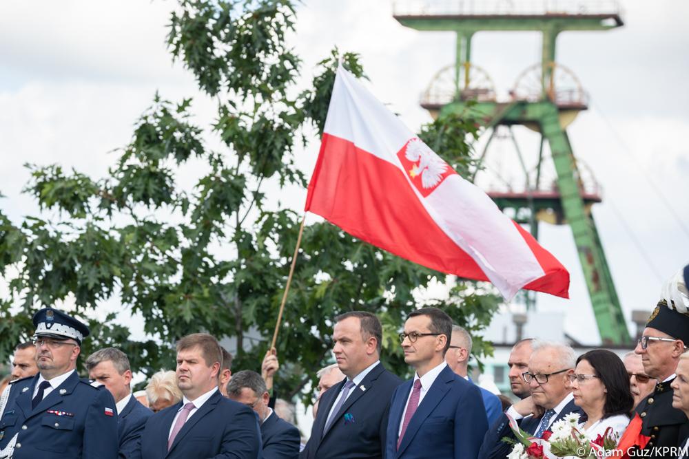 Premier Mateusz Morawiecki podczas uroczystości.