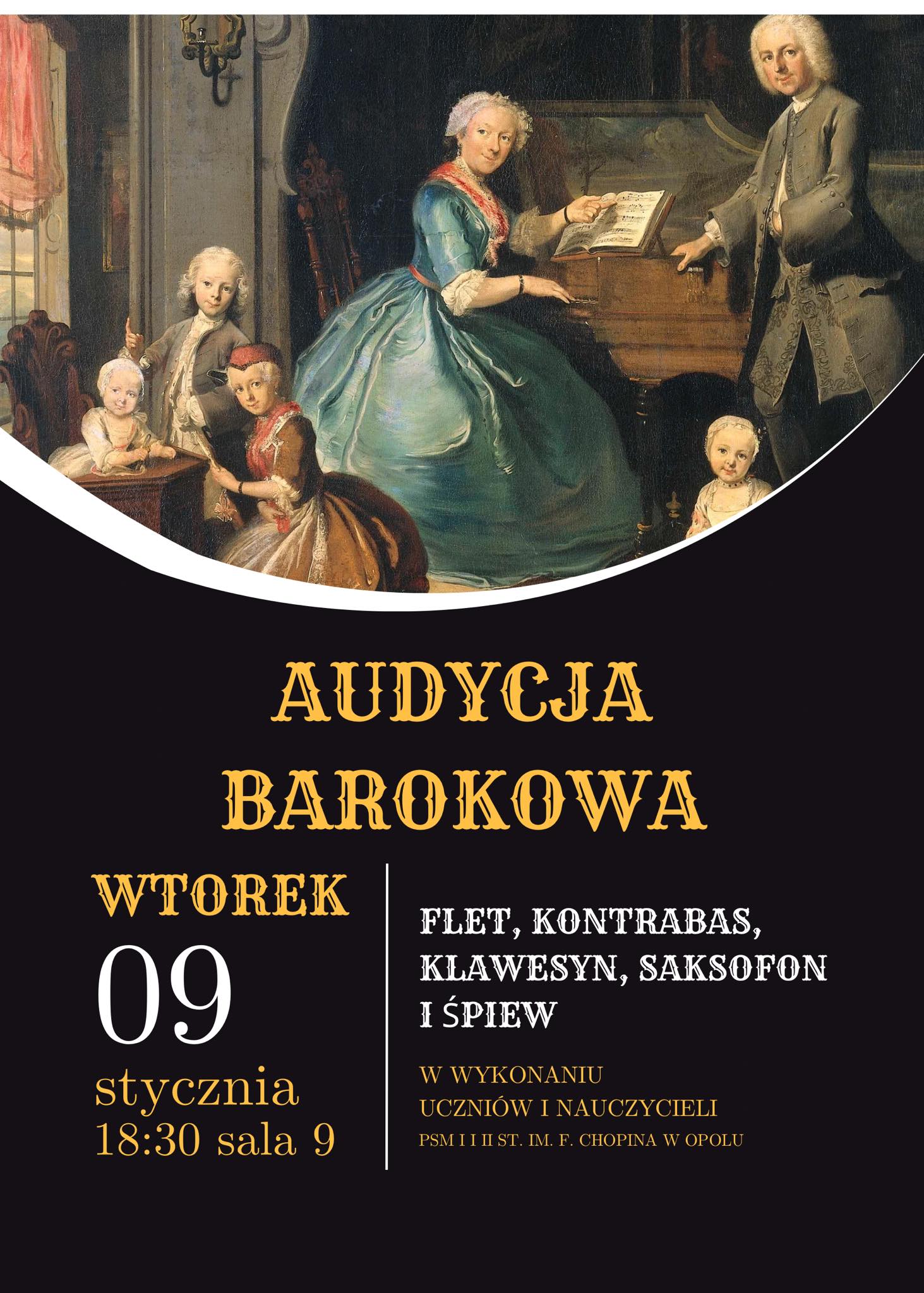Plakat audycji barokowej