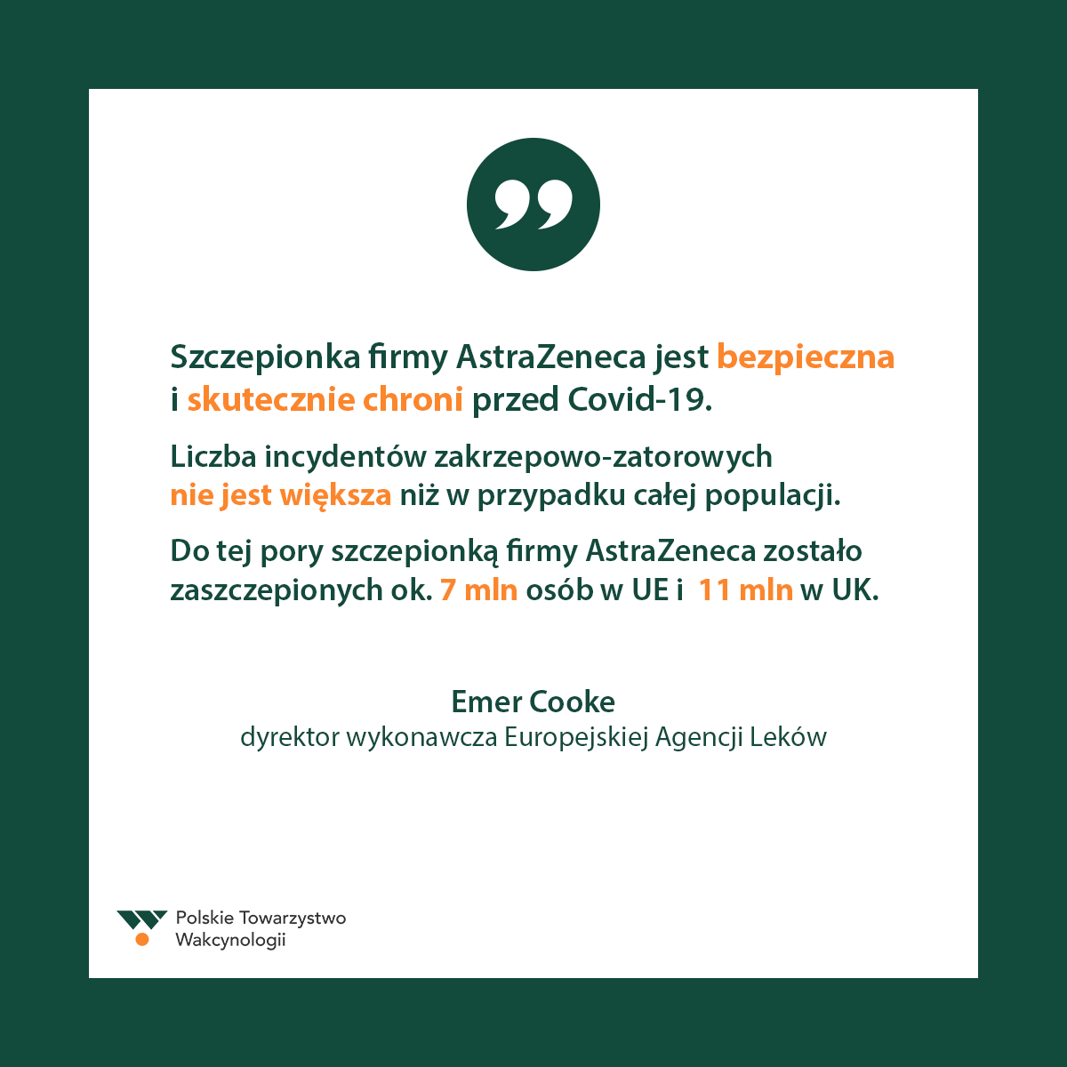Szczepionka firmy AstraZeneca jest bezpieczna i skutecznie chroni przed Covid-19