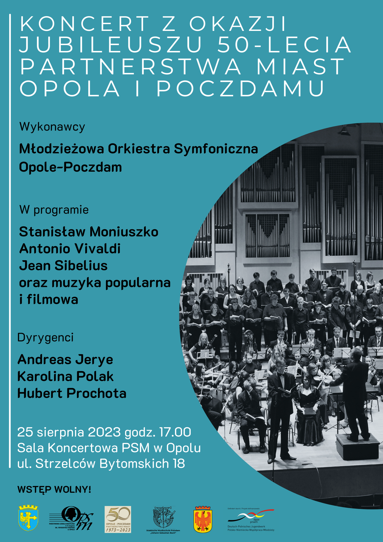 Koncert z okazji Jubileuszu Partnerstwa Miast Opola i Poczdamu