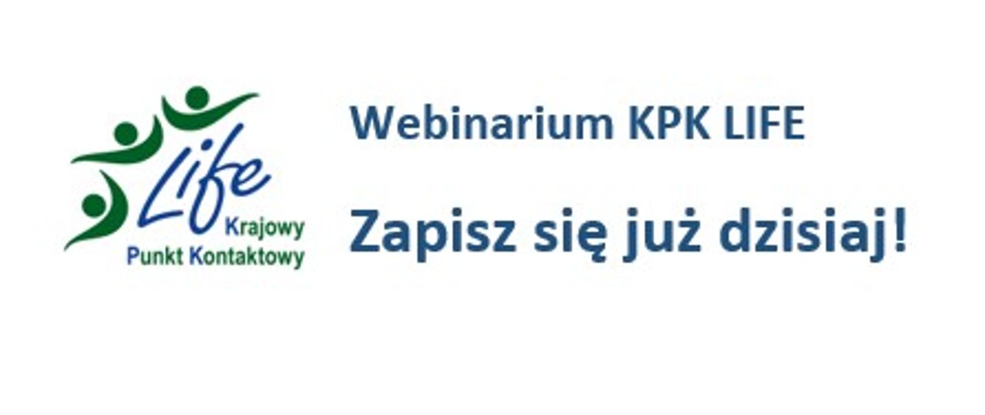 Grafika informacyjna Webinarium KPK LIFE