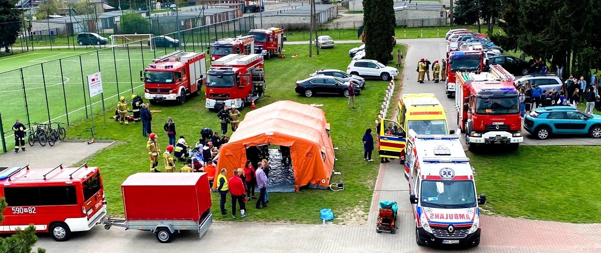 Pomoc medyczna i ewakuacja Zespole Szkół Powiatowych w Przasnyszu