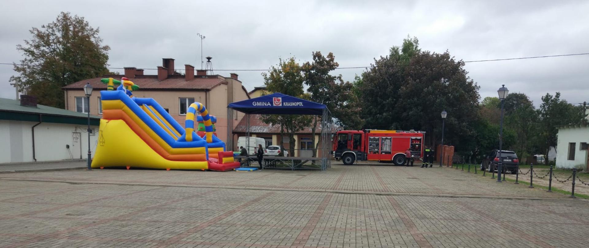 Promocja szczepień przeciw Covid-19 z udziałem KP PSP w Sejnach , organizowaną przez Urząd Gminy Krasnopol