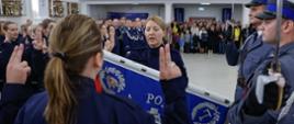 Ślubowanie nowych policjantów lubelskiego garnizonu.