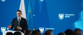 Premier Mateusz Morawiecki podczas Konwentu Samorządowego w Chorzowie.