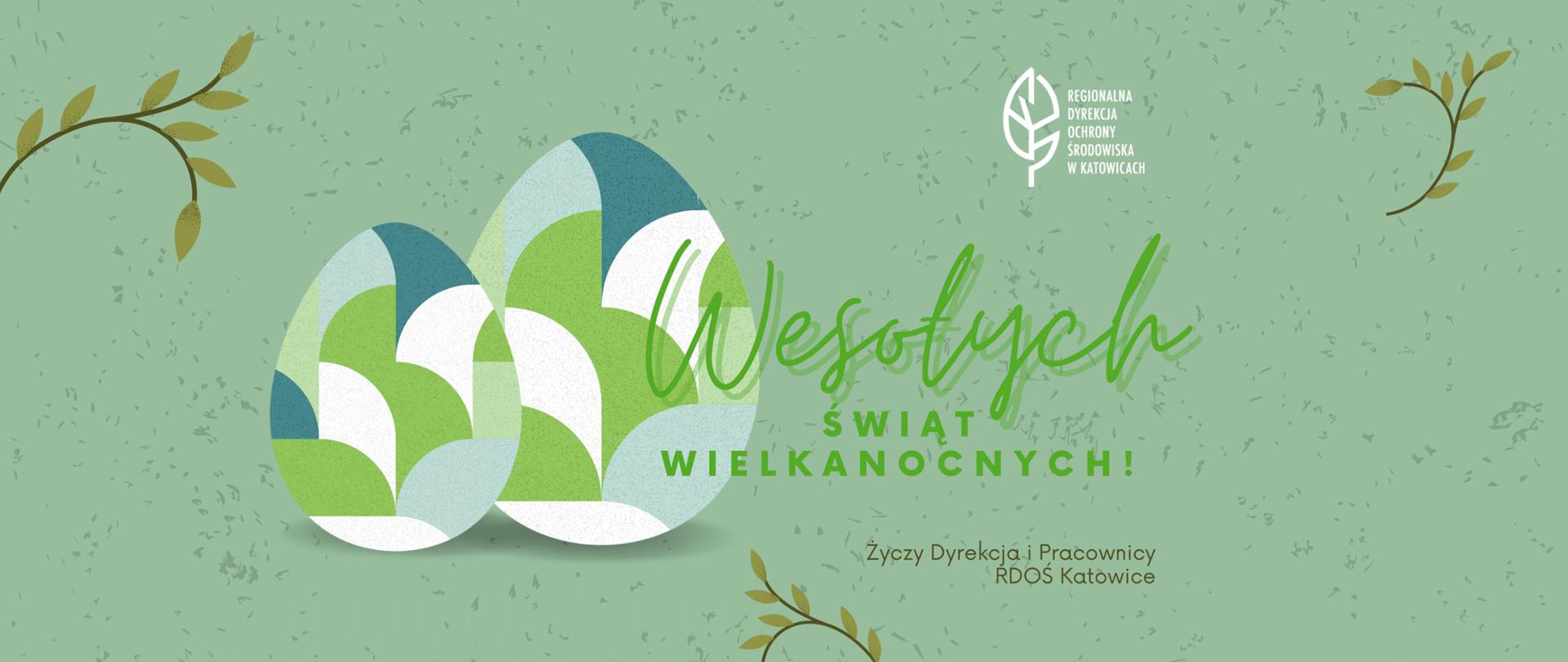 Wirtualna kartka z życzeniami wielkanocnymi od Regionalnej Dyrekcji Ochrony Środowiska w Katowicach