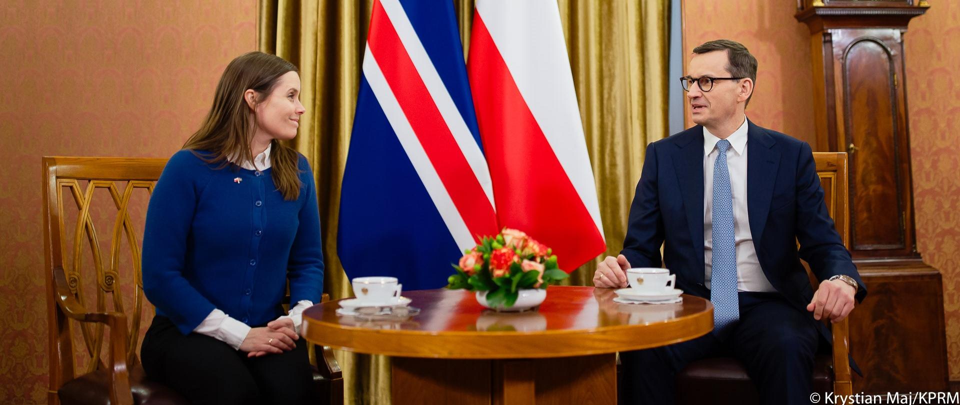 Premier oraz premier Islandii.