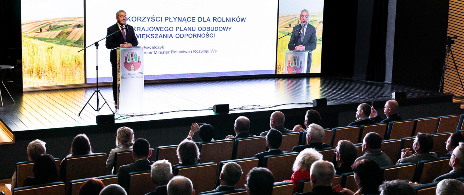Konferencja Krajowy Plan Odbudowy i Zwiększania Odporności w Brześciu Kujawskim (fot. MRiRW)