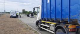 Miejsce zatrzymania do kontroli kierującego ciężarówką w stanie wskazującym na spożycie alkoholu. Inspektorzy mazowieckiej Inspekcji Transportu Drogowego zatrzymali pojazd na obwodnicy Płocka.