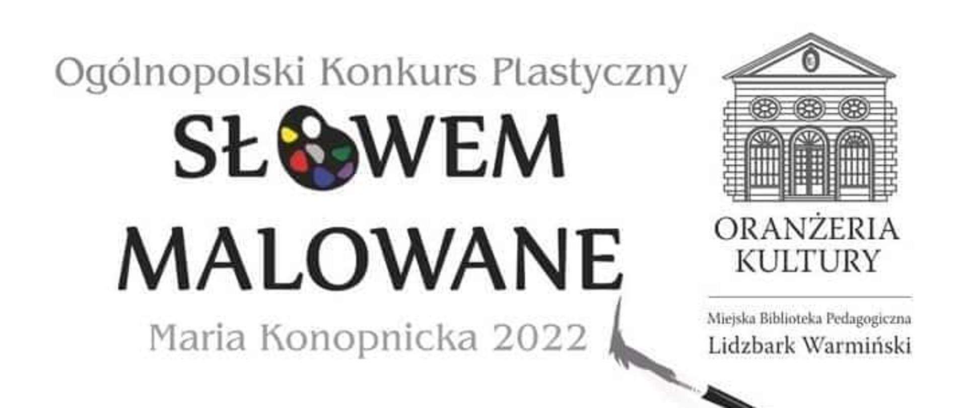 Grafika konkursu Słowem Malowane 2022