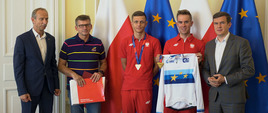 Spotkanie Ministra Witolda Bańki z medalistami Mistrzostw Europy w Kolarstwie Torowym