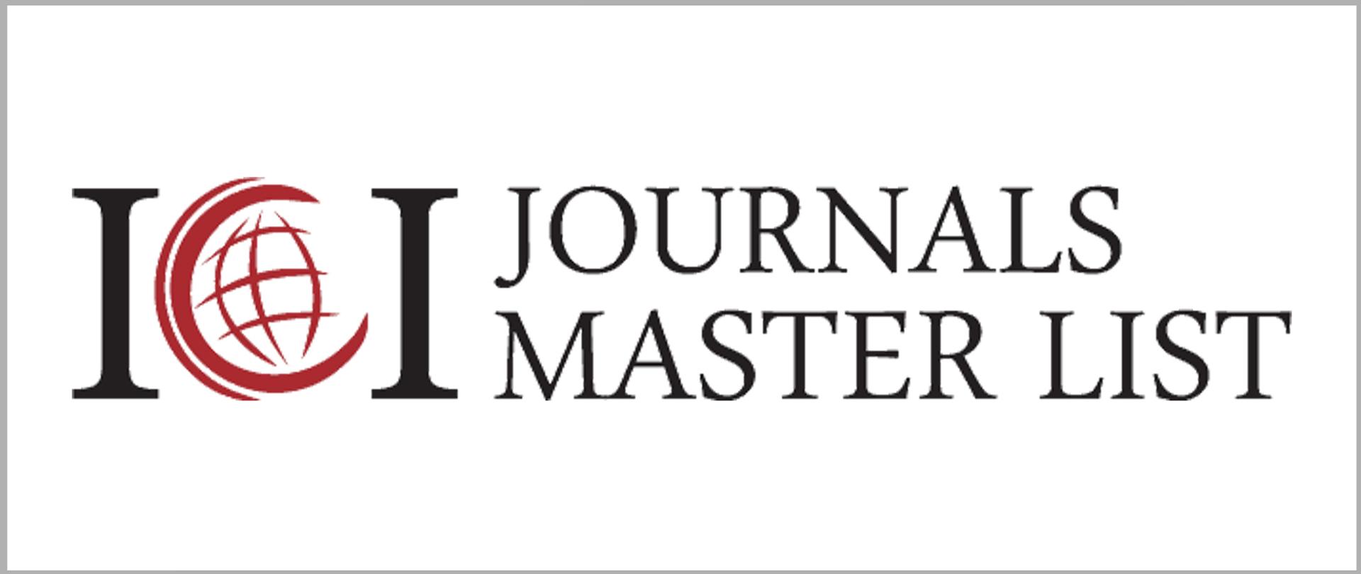 ICI Journals Master List za rok 2021