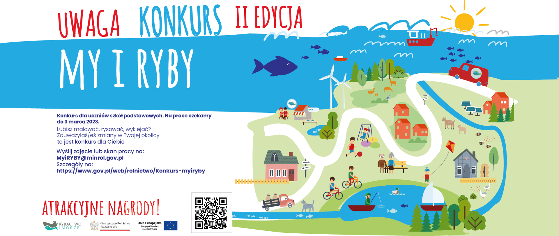 Infografika - „My i RYBY” – II edycja konkursu plastycznego dla dzieci