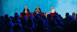 Panel dyskusyjny z udziałem premierów Polski i Litwy.