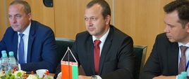Zastępca ministra rolnictwa i żywności Republiki Białorusi Iwan Smilgiń podczas spotkania w MRiRW