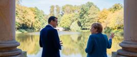 Angela Merkel i Mateusz Morawiecki podczas spotkania.