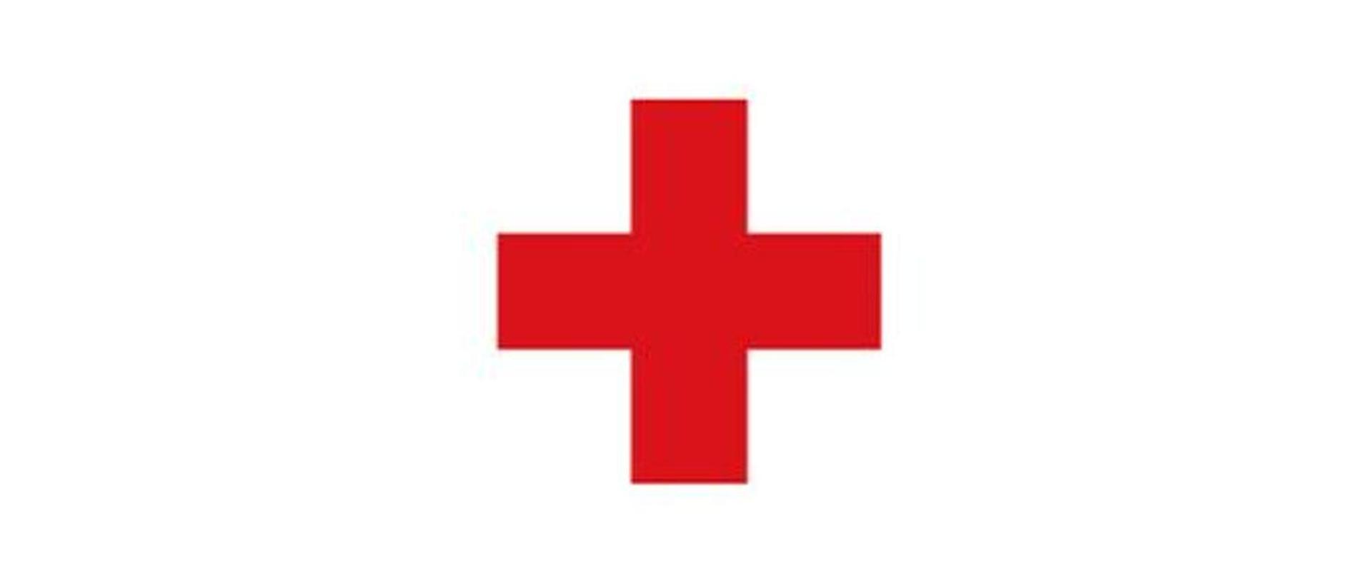 Polski czerwony krzyż znak graficzny