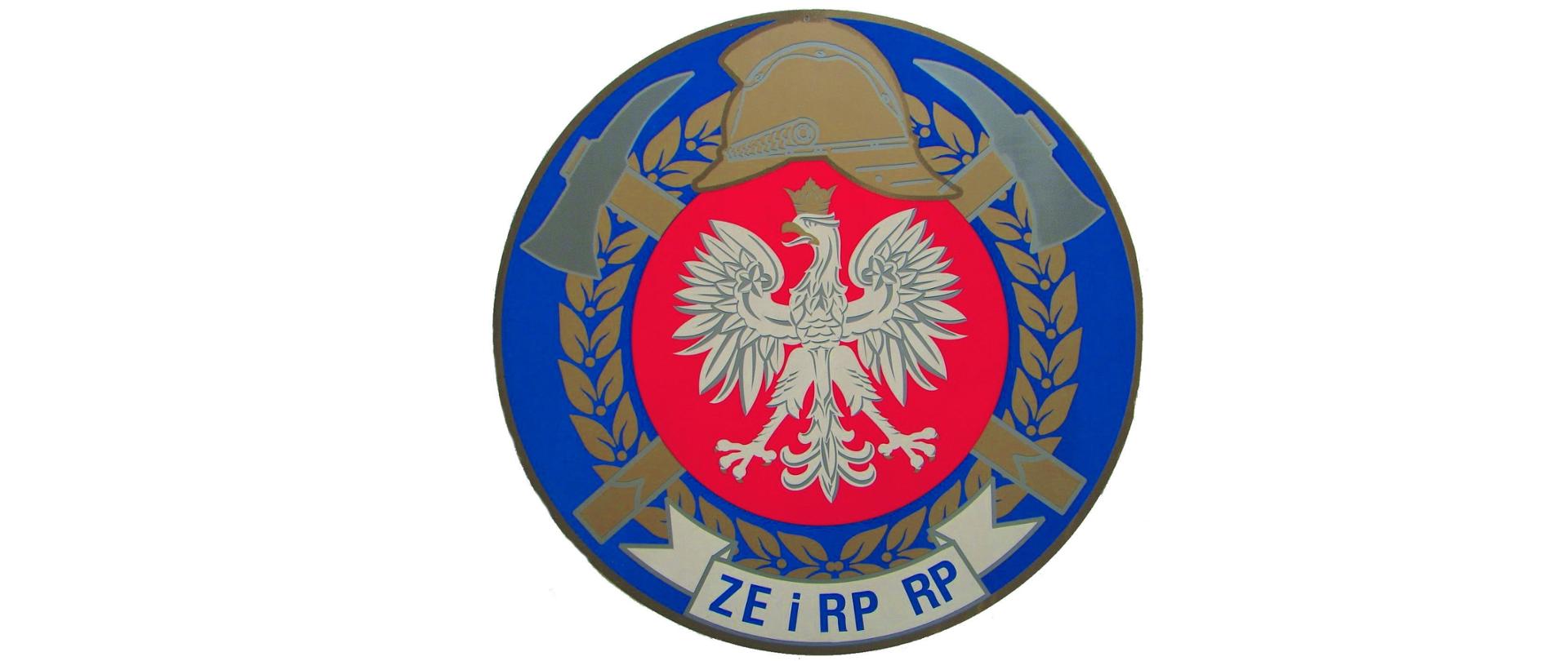 Na zdjęciu widoczne jest Logo Związku Emerytów i Rencistów Pożarnictwa RP