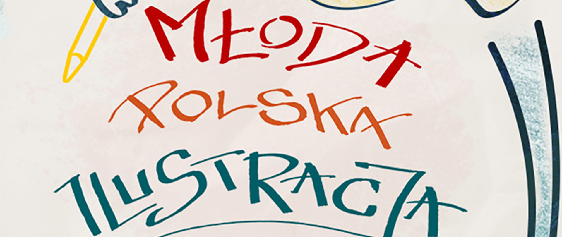 grafika z napisem młoda polska ilustracja