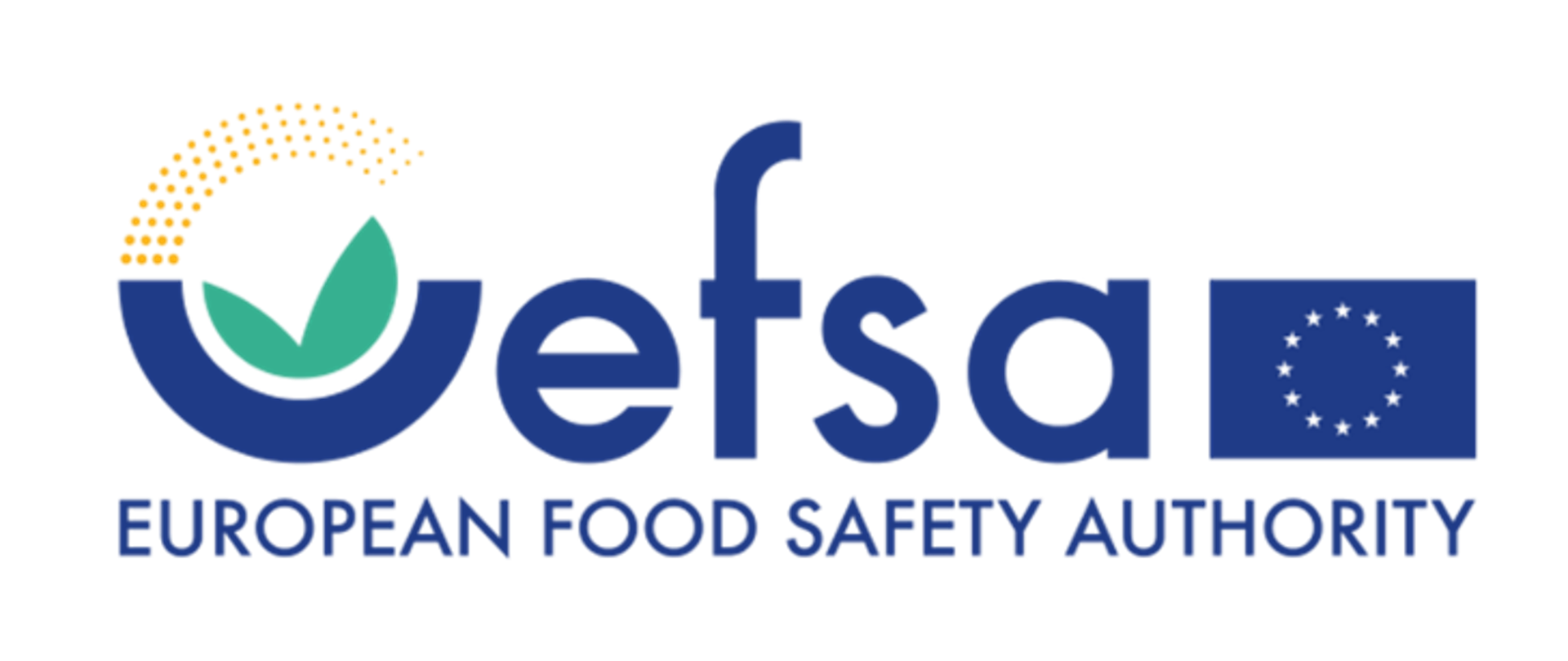 logo: napis EFSA i EUROPEAN FOOD SAFETY AUTHORITY oraz flaga europejska