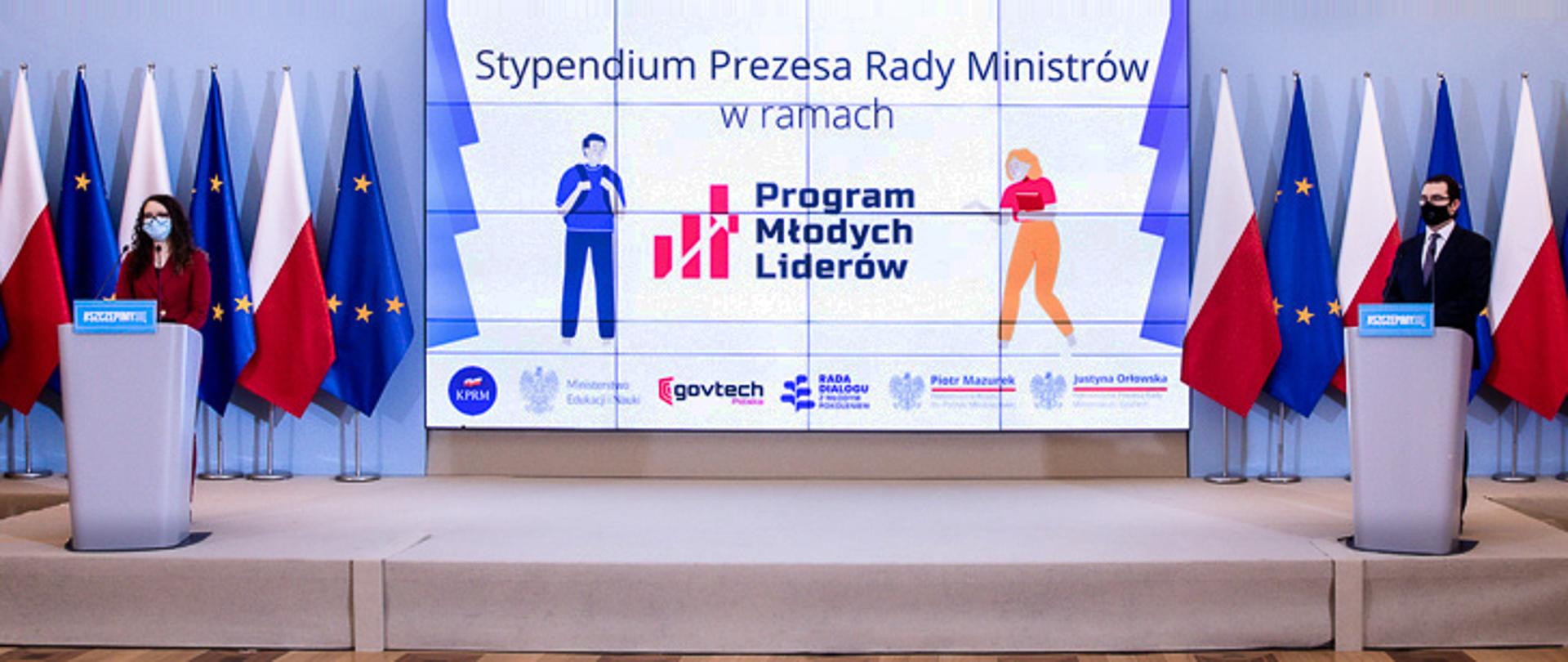Na konferencji Piotr Mazurek i Justyna Orłowska ogłosili, że młodzi zdecydują o reformie Stypendium Prezesa Rady Ministrów