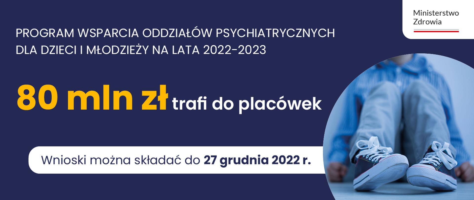 Programu wsparcia oddziałów psychiatrycznych dla dzieci i młodzieży na lata 2022-2023