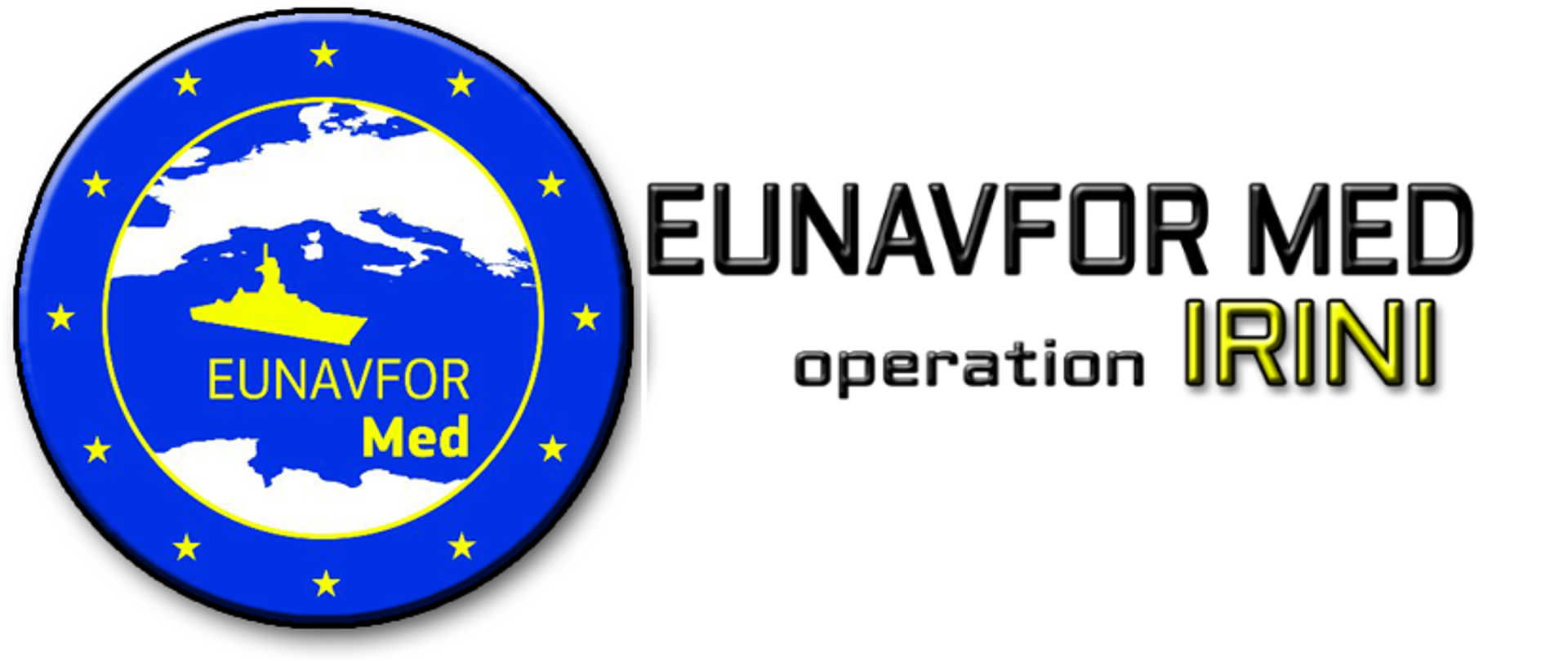 EUNAVFOR MED IRINI operation logo