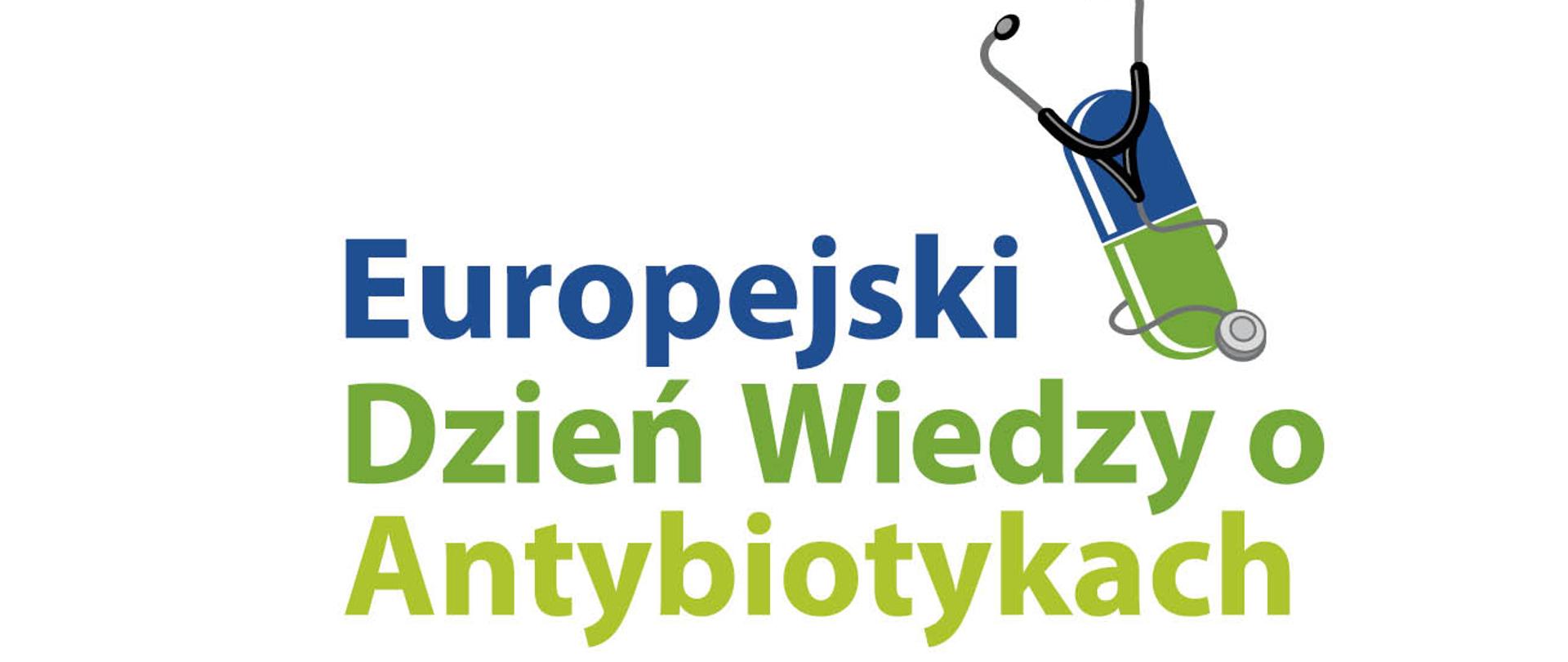 Napis Europejski Dzień Wiedzy o Antybiotykach 