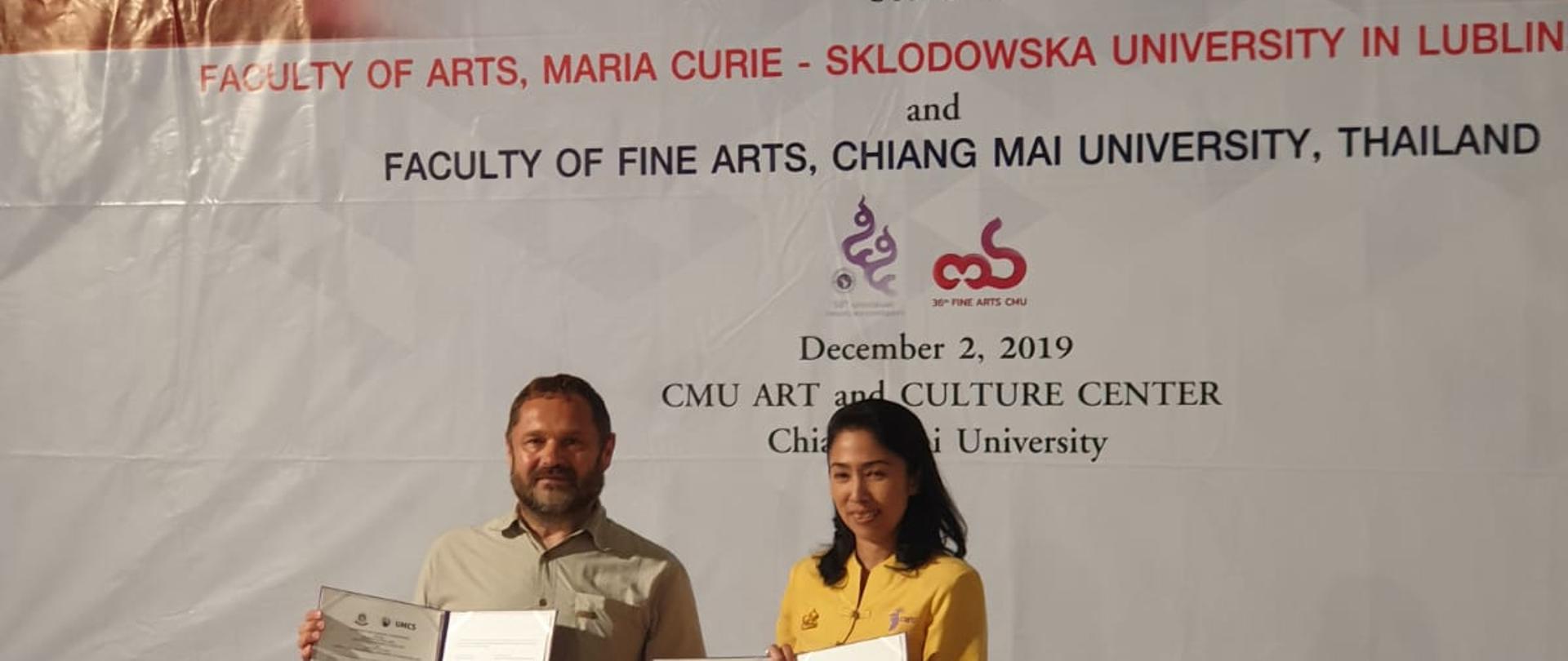 Podpisanie umowy o współpracy akademickiej między UMCS a Uniwersytetem Chiang Mai