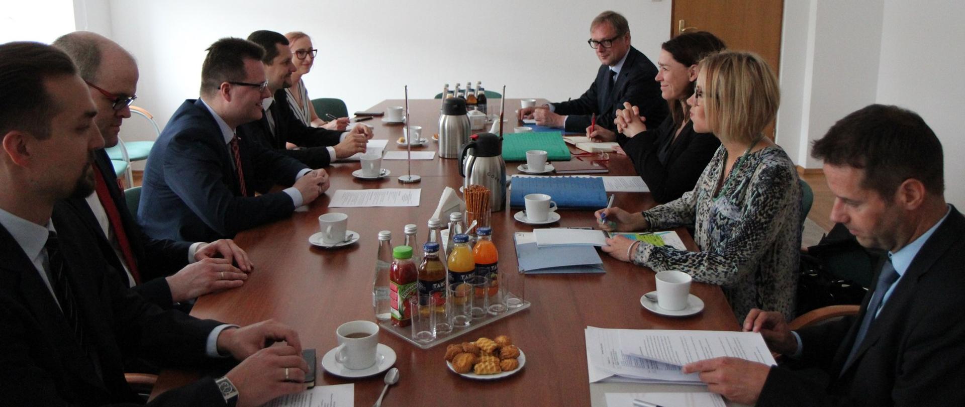 Spotkanie wiceministra A. Bittela z wiceminister ds. europejskich i ochrony konsumentów kraju związkowego Brandeburgii A. Quart