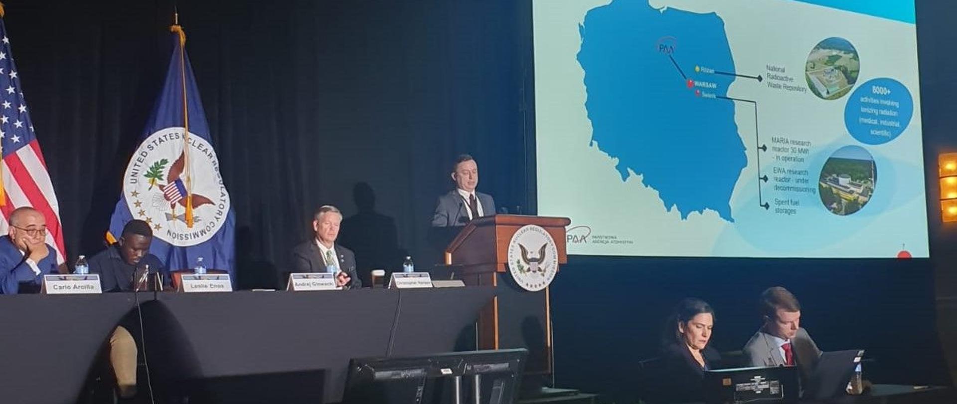 President Andrzej Głowacki took part in a panel discussion at the 36th International Conference of the United States Nuclear Regulatory Commission