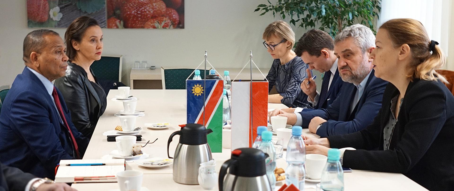 Spotkanie z delegacją Namibii