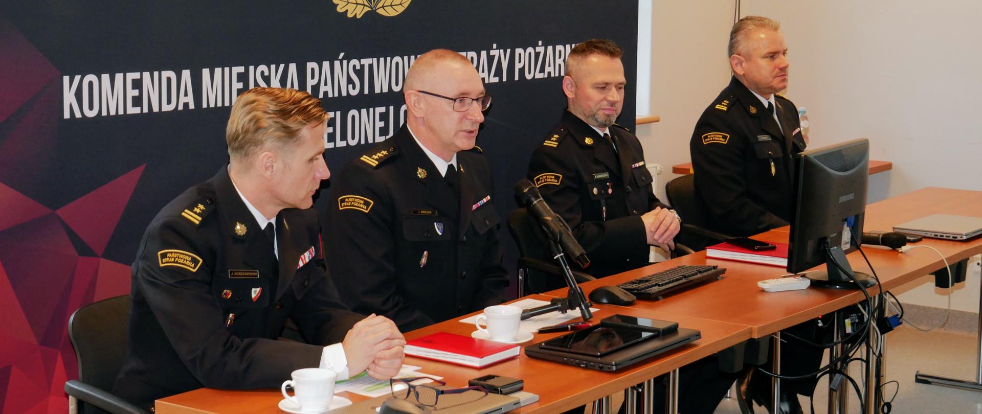 Odprawa Lubuskiego Komendanta Wojewódzkiego Państwowej Straży Pożarnej z kadrą kierowniczą PSP województwa lubuskiego