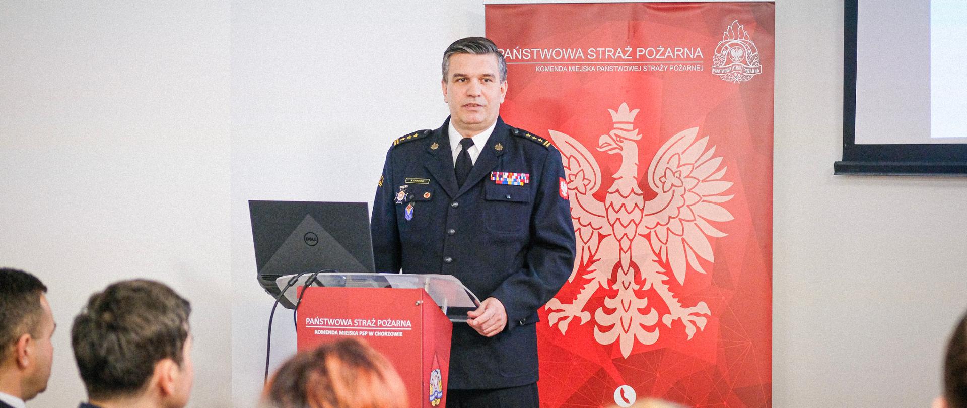 Narada podsumowująca działalność Komendy Miejskiej Państwowej Straży Pożarnej w Chorzowie