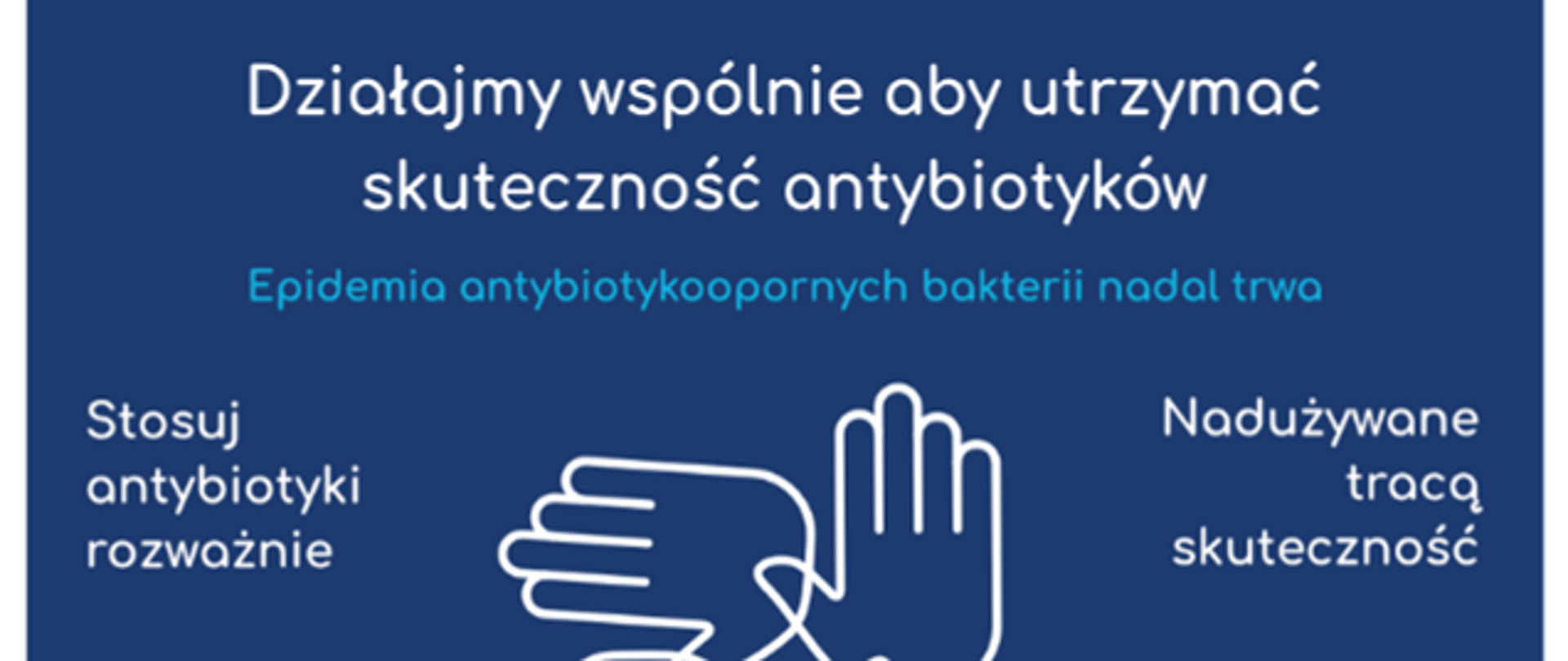 plakat zawiera informacje o skuteczności antybiotyków