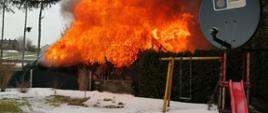 Pożar stodoły w miejscowości Krasnopol