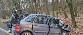 Wypadek samochodu osobowego marki CITROEN XSARA PICASSO na 46. kilometrze drogi wojewódzkiej nr 178 na wysokości miejscowości Łukowo.