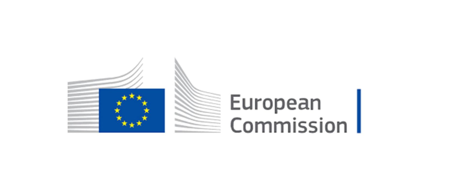 Na zdjęciu: logo Komisji Europejskiej (European Commission) 