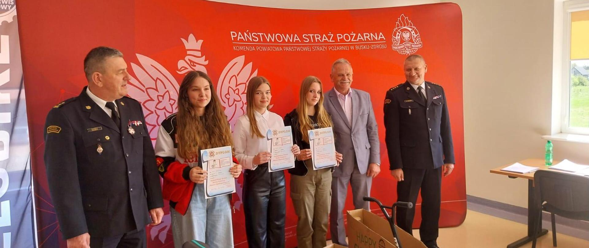 Eliminacje powiatowe Ogólnopolskiego Turnieju Wiedzy Pożarniczej „Młodzież Zapobiega Pożarom” Busko – Zdrój 2024