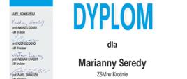 Dyplom Marianny Seredy
