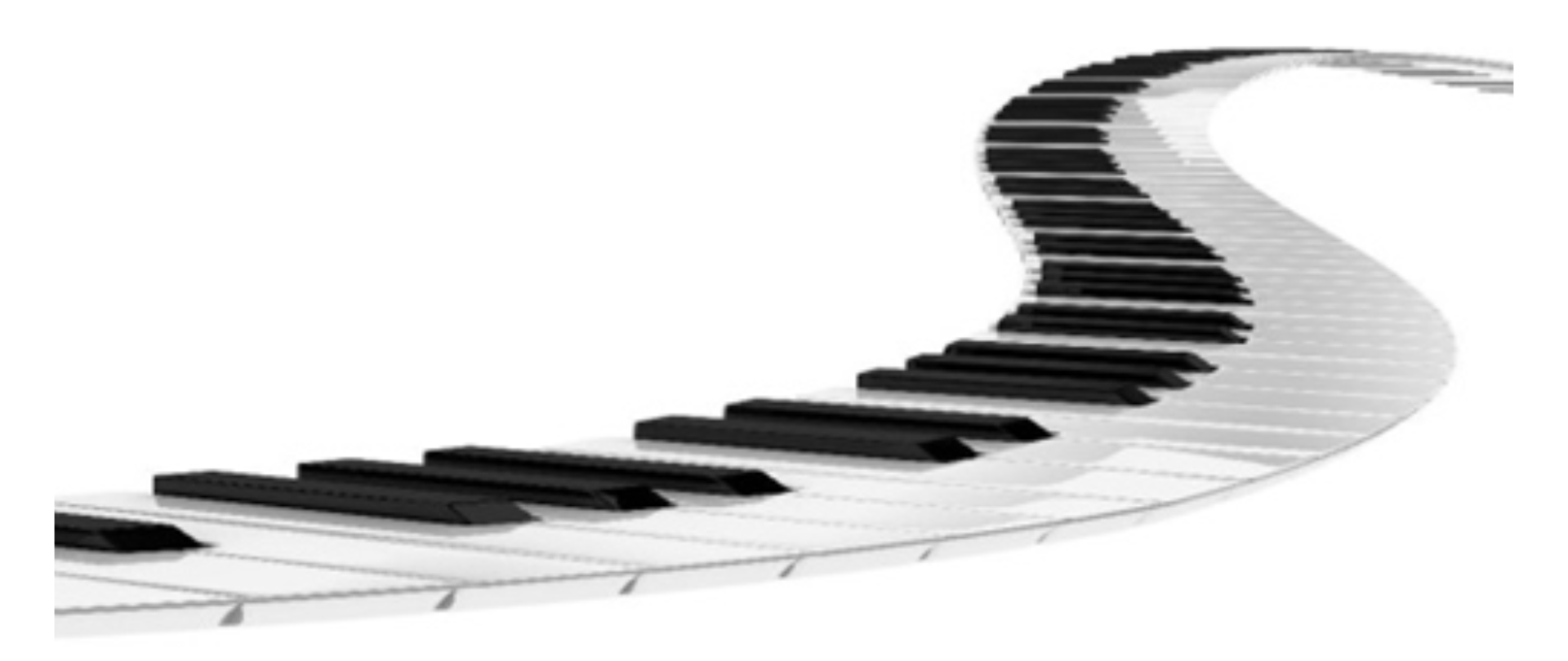 Na biały tle u gór czarny napis: "konkurs klasy fortepianu pani Katarzyny Olszewskiej na najlepsze wykonanie gamy". Poniżej zakręcona klawiatura fortepianowe, a pod nią logo szkoły.