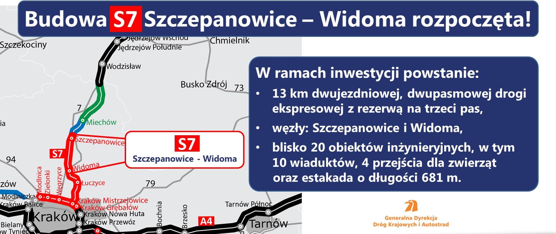 Coraz bliżej ekspresowego połączenia Warszawy i Krakowa – kolejny odcinek S7 w budowie